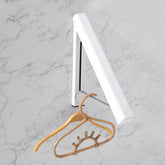 Kuber Industries Pack of 6 Cloth Drying Rack | Wall Mounted Drying Rack | Drying Rack for Toilets | Rack for Bathrooms | Clothes Rack for Bedrooms | Drilling Installation Rack | EN001 | White